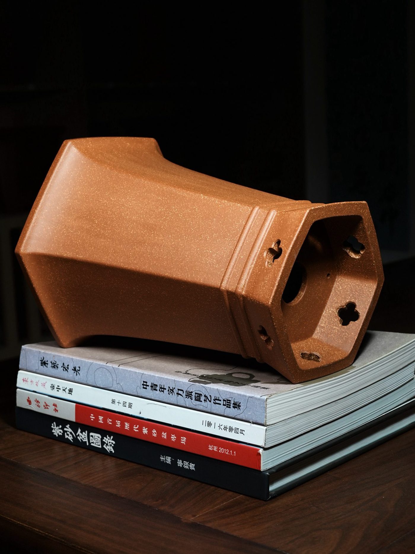 双线六方宫灯 · 紫砂花盆 实拍角度4